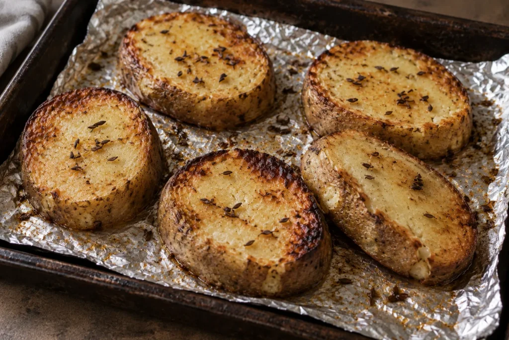 Caraway Potatoes, prepared and ready to serve.