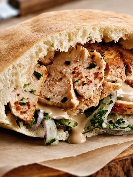 Chicken Shawarma, prepared and ready to serve.