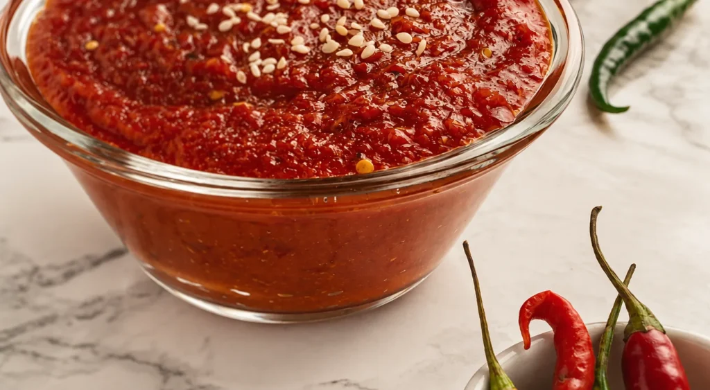 Chilli Jam, prepared and ready to serve.