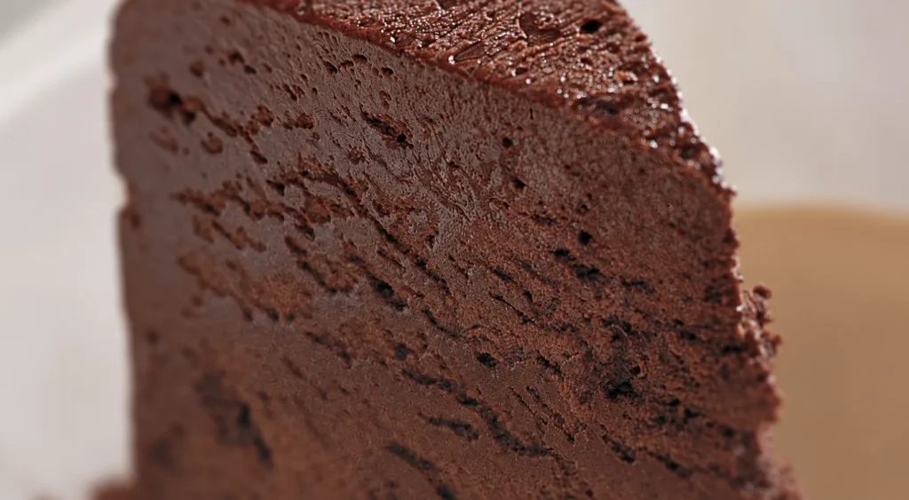 Marquis au Chocolat, prepared and ready to serve.