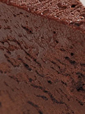 Marquis au Chocolat, prepared and ready to serve.