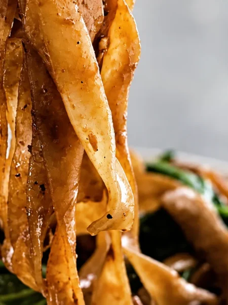 Pad See Ew (Thai Stir-Fried Noodles), prepared and ready to serve.